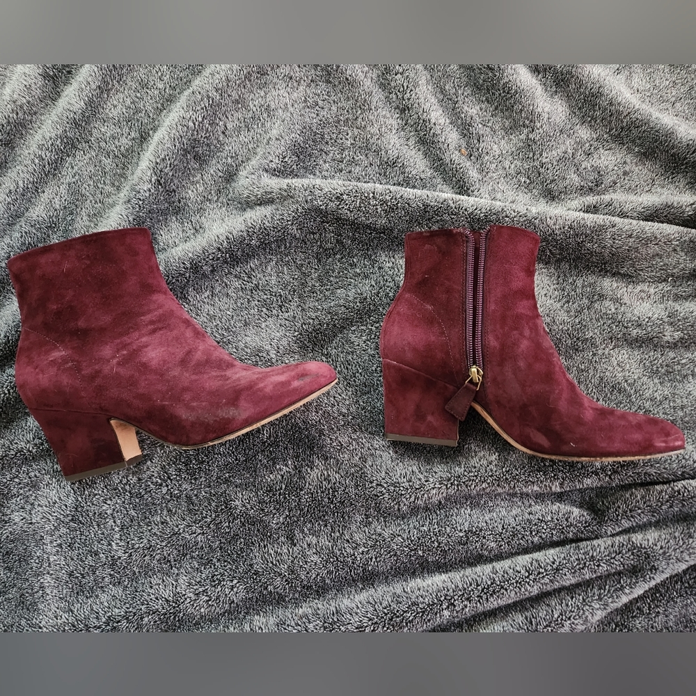 Johnson and Murphy Suede Leather Maroon Boots